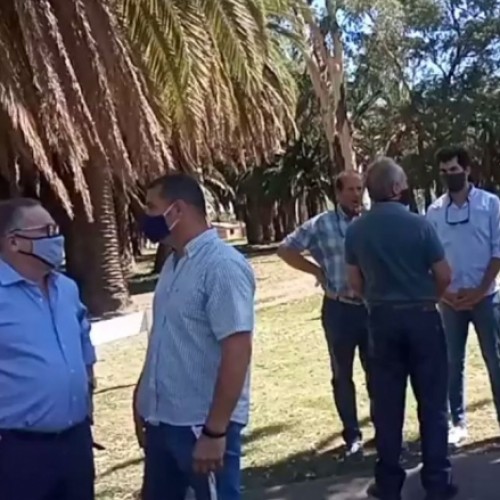 FUNCIONARIOS DEL MINISTERIO DE SEGURIDAD ESTUVIERON EN RUFINO