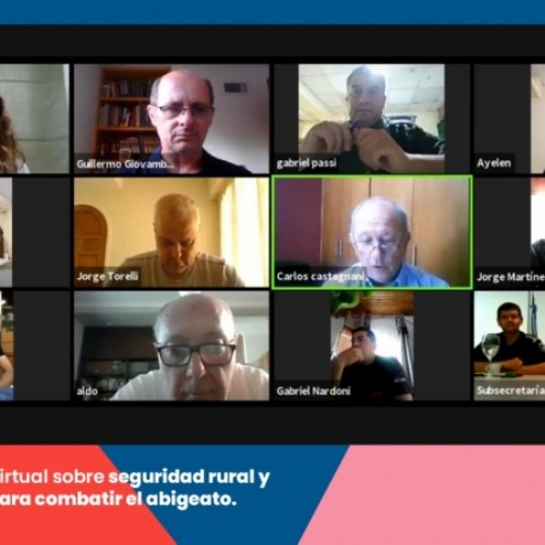 LA PROVINCIA REALIZÓ UNA CONFERENCIA VIRTUAL SOBRE SEGURIDAD RURAL