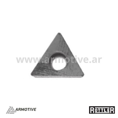 Inserto triangular, 6,35 mm radio de 0,40 mm RT211