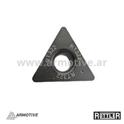 Inserto triangular, 9,52 mm radio de 0,80 mm RT322