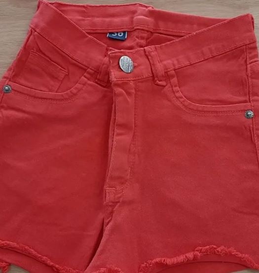 Short jeans rojo, Tienda Chip, venado tuerto