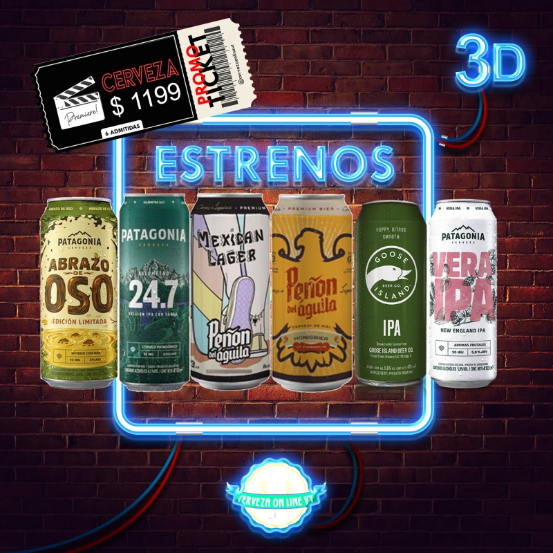 Cervezas Promo 3D, Cerveza Online VT, Venado Tuerto