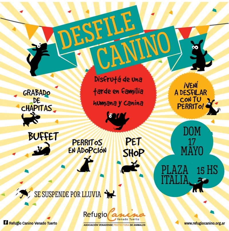 DESFILE CANINO 2015, REFUGIO CANINO VENADO TUERTO, venado tuerto