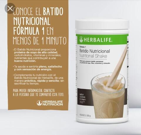 BATIDO NUTRICIONAL FORMULA 1, Herbalife nutrición, venado tuerto